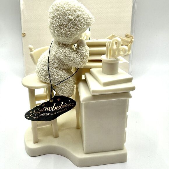 Dept. 56 Snowbabies "Scrapbook Crazy" Item #56.69444 Original Box W/Scrapbook - Picture 4 of 10